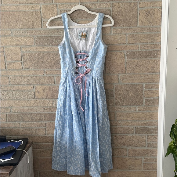 Wenger Dresses & Skirts - Wenger Austrian Style Size 34 XS Dirndl Cotton‎ Sleeveless Dress
